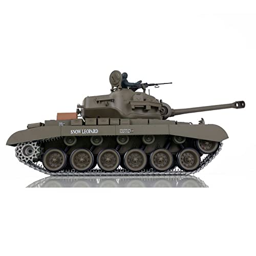 TOUCAN RC HOBBY US in Stock Henglong 1/16 Scale 7.0 Upgraded M26 Pershing RTR RC Tank 3838 Metal Tracks BB Airsoft that Shooting BB Bullets - color: Upgraded