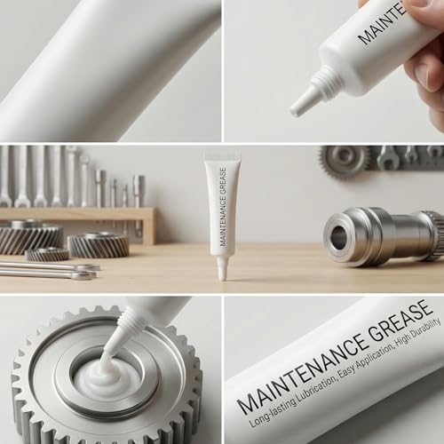 MTLEE 2 Pcs 3D Printer Gear Grease None Toxic Odorless Noise Reduce & Lubricating Oil Lubricant Guide Rail Grease Compatible with Bambu lab X1C/A1/A1 mini/P1S/P1P/K1/K1 Max 3D Printer Accessories(10g)