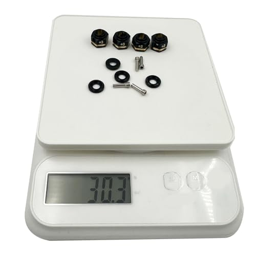 12mm Wheel Hex Hub Extension Adapters for TRX4 TRX6 RC Crawlers, CNC Machined Brass Wheel Spacers (8mm) - style: 8mm