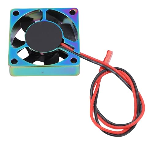 RiToEasysports RC Motor ESC Cooling Fan, Aluminum Alloy Metal 14000RPM 4010 Heatsink Cooling Fan with Strong Structure, for RC Car Motor and ESC Control Replacement