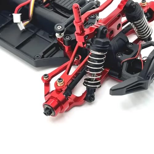 RC Steering Knuckle Block for SCY 18101 18102 1/18 Metal Front Steering Cup Kit Rc Model Crawler Car Truck for Buggy Accessories Upgrade Parts(Red) - size: Red