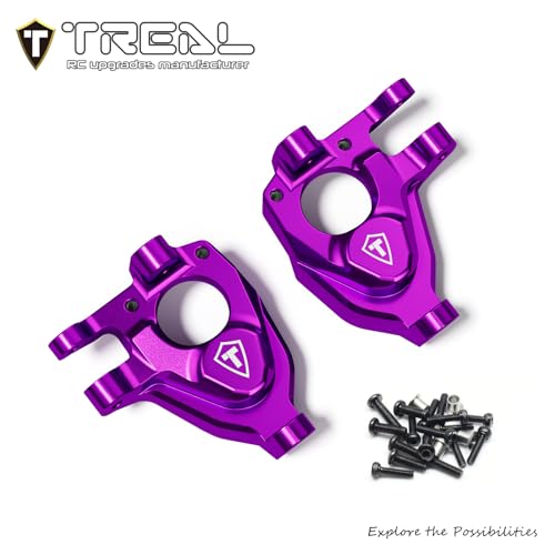 TREAL Aluminum 7075 Front Inner Portal Covers Steering Knuckles for Vanquish VRD/VS4-10(Purple) - color: Purple