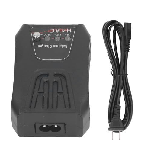 RC Lipo Battery Charger, LED Indicator Auto Shutoff Universal Balance Charger 2A for 2S 3S 4S LiPo LiHV NiMH NiCd Batteries for RC Cars Drones Helicopters