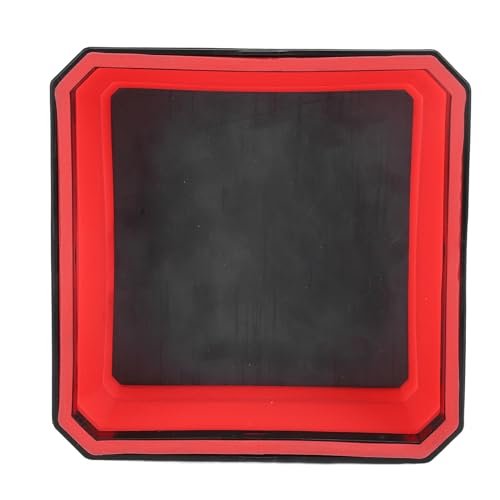 Semme Portable Magnetic Parts Tool Tray Silicone for Screws Bolts Nuts Washers and Collapsible in Red (Red) - color: Red