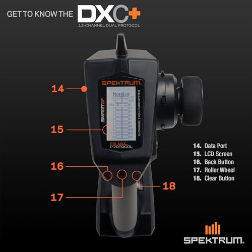 Spektrum DXC+ 12-Channel DSMR+ Transmitter Only, SPMR6130