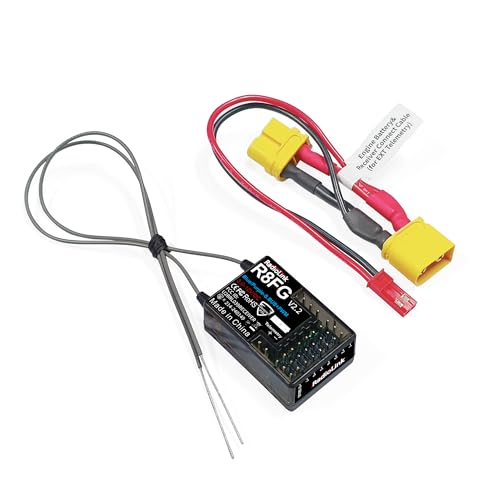 Radiolink R8FG 8CH 3ms Water Splash-Proof RC Gyro Receiver for RC Crawler | Long Distance Waterproof RX for RC Drifting Car Truck Boat Radio Controller RC8P/RC8X/RC6GS V3/RC4GS V3/T8FB/T8S/T12D/T16D