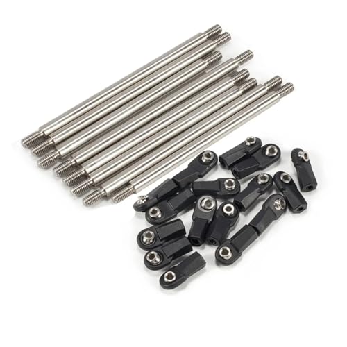 RC Models Parts For SCX10 D90 TF2 1/10 Steel 275mm Wheelbase 5mm Links Set With Straight Angled M4 Rod Ends RC Crawler For Chassis DIY