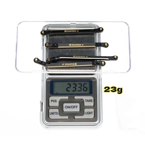 High Clearance 4 Links Set for SCX24 Deadbolt, Brass Links Set, ONLY Rear, 4Pcs, Black - size: Deadbolt Rear