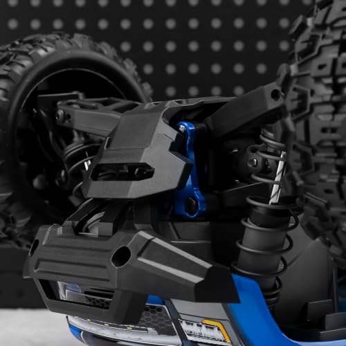 Aluminum Front Bulkhead Mount Strengthenfor Tra-xxas 1/16 Mini Maxx | 4WD RTR Brushless Monster Truck Upgrades Blue Front Bumper Support Mount - color: Blue
