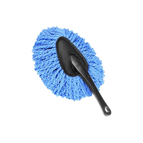 Osilly Car Dash Duster Brush, Soft Microfiber Multi-Functional No-Scratch Vehicle Dashboard Cleaning Brush with Handle, Automotive Detailing Cleaning Kit, Universal for SUV Automobile Truck (Blue) - color: Blue, size: 1 PC