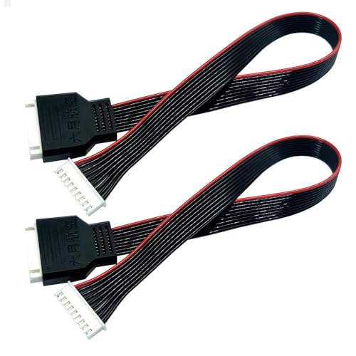 2Pcs JST-XH Balance Cable 8S Lipo Battery Balance Charger Extend Expansion Plug Leads Adapter Conversion Line for RC Vehicles Lipo Battery Charging (50cm) - style: 50cm