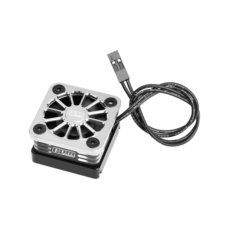 GPM 6061-T6 Alloy Esc High Speed Cooling Fan 28000 RPM (Bl-2S: 3383 and Velineon Vxl-3S: 3355R) for Mini Xrt Vxl 3S-108076-1 (Silver) - color: Silver