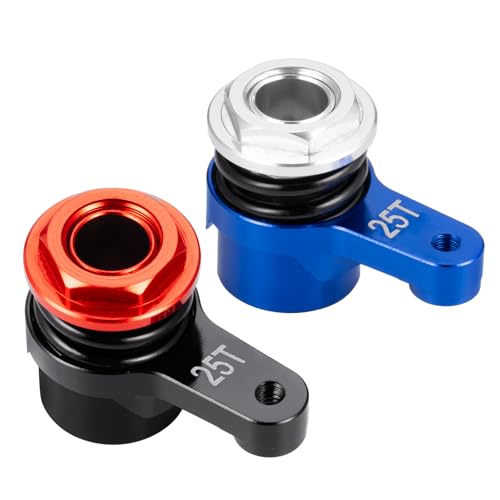 25T Bellcrank Arm Servo Saver for LOSI 1/18 Mini LMT 4WD 1:18th Scale Crawler Car Upgrade Parts (Blue) - color: Blue