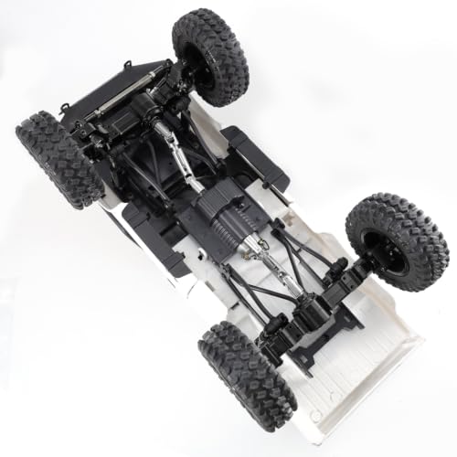 Metal Front & Rear Portal Axle Assembly Set for WPL C14 C24 B14 B24 B16 B36 C64 C64-1 C74 C74-1, Aluminum Axle Housing with Steel Gears, Steering Cups Tie Rods, 5mm RC Upgrade Parts (Black) - color: Black