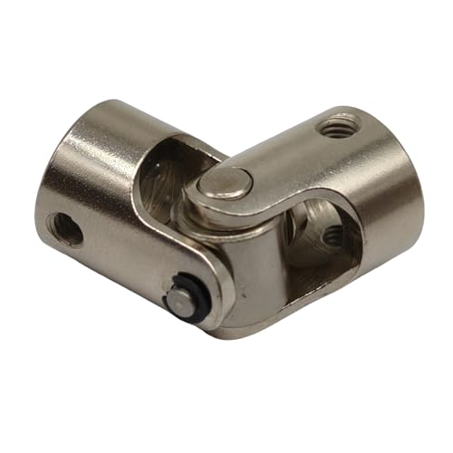 2Pcs 10mm to 10mm Joint Shaft Coupling Coupling Steering Connector Rotatable Joint Coupler for RC Robot Boat Car Crawler Motor - size: 10mm to 10mm