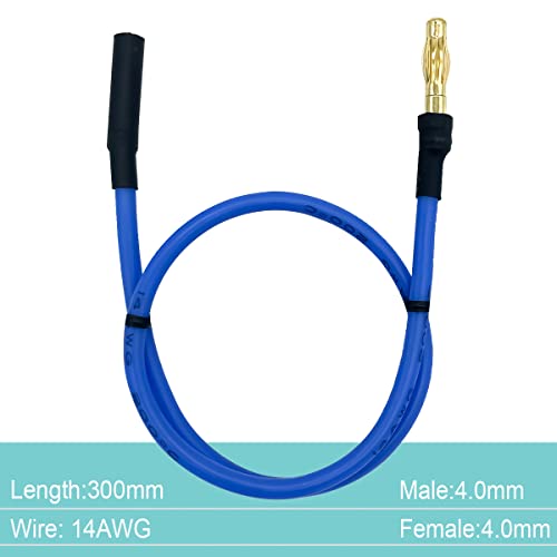 6PCS 4.0mm Banana Gold Bullet Connector Extension Cable for RC Brushless Motor ESC Extension Cable Wire RC Car Boat Parts