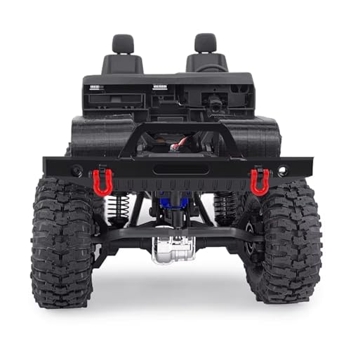RC Bumper For TRX-4M K10 1/18 Aluminum Anti-collision Bumper With Tow Hook RC Crawler Car Upgrade Parts Accessories(Front) - size: Front