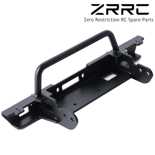 Steel Front Flat Bumper Kit Compatible with Vanquish VP VS4-10 Phoenix 1/10 RC Crawler, Heavy 45# Steel Front Bumper Upgrade for 1/10 RC Rock Crawler - style: Front