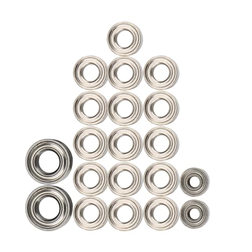 Sealed Bearing Compatible with Axial SCX24 90081 AXI00001 AXI00002 20Pcs Steel Ball Bearing Set 1/24 RC Crawler Car Spare Upgrade Parts Accessories