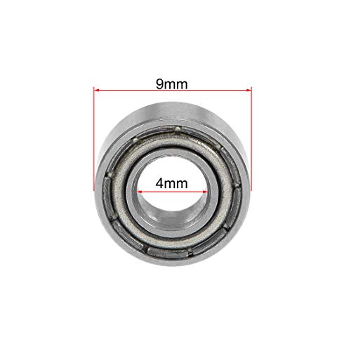 uxcell 684ZZ Deep Groove Ball Bearing 4x9x4mm Double Shielded Chrome Steel Bearings 5-Pack - size: 4mmx9mmx4mm