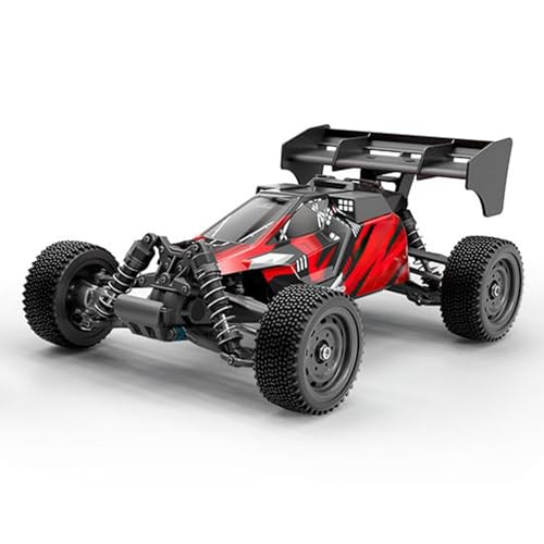 TOUCAN RC HOBBY 1/16 16202Pro RWD Radio Controlled Off Road Vehicle RC Electric Racing Car Rear Wing Metal Gears 2847 Brushless Motor RTR for Adult - color: Red