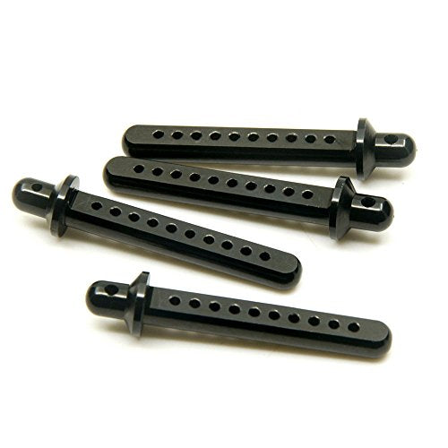 RC Crawler Cars Parts Black Aluminum Body Post Mounts 4PCS for 1:10 SCX10 AXIAL 4WD