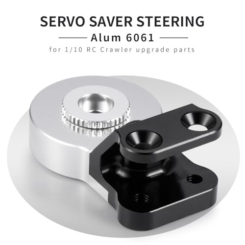 QUE-T Aluminium 6061 Servo Saver Steering w/Built-in Spring for 1:10 ARRMA Gorgon RC Car Upgrade