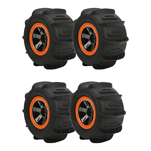 Jeanoko 1PCS RC Tires Car Beach Tires with Uneven Texture, RC Beach Wheel RC Beach Tires, Excellent Grip Stable for 1/10 RC Cars