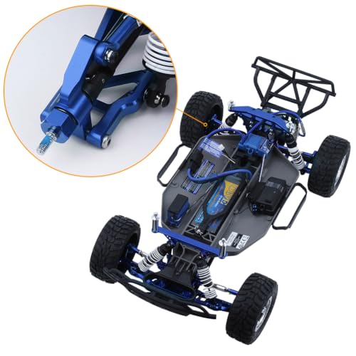 Hobbypark Aluminum Rear Stub Axle Carriers Upgrade Parts for 1/10 Traxxas Slash 2WD Stampede 2WD Rustler VXL Bandit VXL Replace 3752 - color: Navy Blue