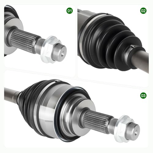 Front Left Right CV Axle Shaft Assembly for Toyota & Lexus 4Runner 4WD 2003-2022, Tacoma 2005-2020, FJ Cruiser 4WD 2007-2014, GX460 2010-2022, GX470 2003-2009 -2 pcs