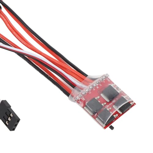30A Brushed ESC Speed Controller, Plastic Material, Bidirectional Motor Controller for RC Cars, Boats, and Quadcopters, Suitable for N20 030 050 Motors