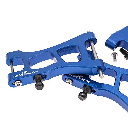 4-Pack Alloy Front&Rear Suspension Arms for Traxxas 1/18 LaTrax Teton Desert Prerunner SST -Replaces Part 7630 - color: Navy Blue