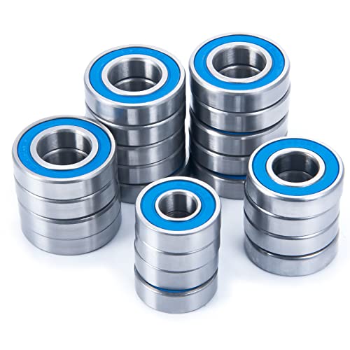 22Pcs Rubber Sealed Bearing Kit for Losi DBXL-E 2.0 Desert Buggy | 1/5 RC Car Model Upgrade Parts Accessories