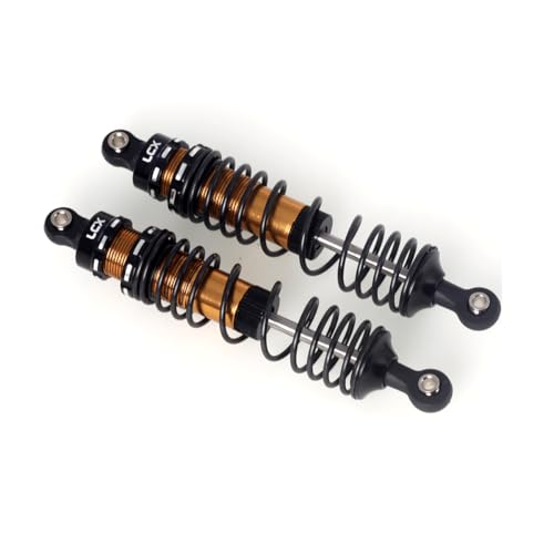 LCX Racing 1/10th RC Crawler Car 2PCS 100mm Aluminum Suspension Shock Absorber for F150 R 4x4 TRX4 TRX6 SCX10 II III PRO Wraith RR10 UTB10 Capra Gen7 Gen8 Gen9, Upgrades Parts Accessories (Rear) - color: Rear