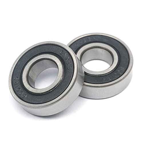 10 Pcs 6001-2RS Double Rubber Sealed Deep Groove Ball Bearings 12x28x8mm, Deep Grove Ball Bearing ABCE-3 Pre-Lubricated, Chromium Bearing Steel (6001-2RS, 10) - size: 6001-2RS