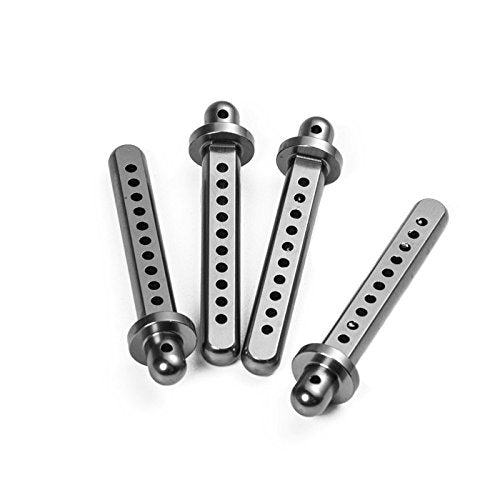 1/10 RC Crawler Cars Parts Aluminum Body Post Mounts 4PCS for SCX10 AXIAL 4WD (Titanium Color)