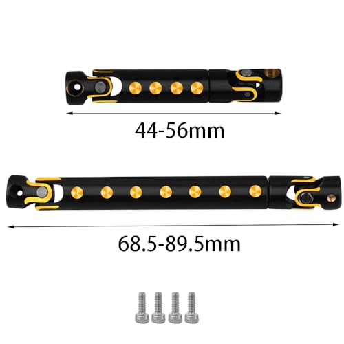 1/24 CNC Black Coating Brass Center Drive Shaft for Axial SCX24 RC Crawler Upgrade Parts (Gladiator AXI00005)