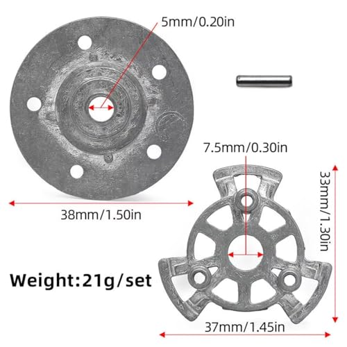 RC Cars Models Compatible with TRAXXAS for Summit for E-Revo for Rustler 4WD RC Car Parts Accessories Heavy-Duty Slipper Clutch Rebuild Kit 5352A 5352R