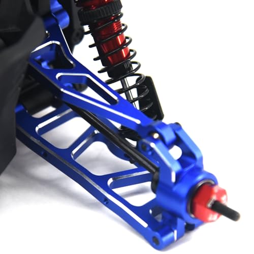 Aluminum Rear Hub Knuckle Arm for ARRMA Mini Kraton 1/16 RC Car, Upgrade Replacement Parts, (Blue Rear Hub/Knuckle Arm) - color: Blue Rear Hub/Knuckle Arm