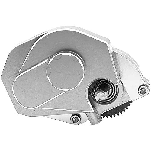 Share Goo Aluminum Complete Transmission Gearbox w/Transmission Gear Upgrade Part Compatible with Axial SCX24 Deadbolt C10 JLU Gladiator Bronco 1/24 RC Crawler Car (Silver) - color: Silver