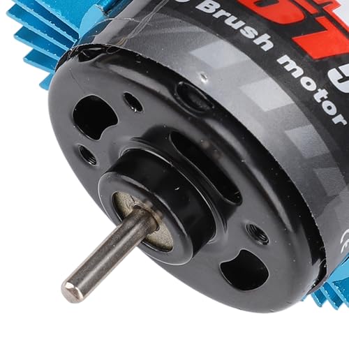 Keenso RC Car Motor, 550 Brushed Motor with Aluminum Copper Build and Blue Heat Sink, 1 8in Shaft Replacement for 1 10 RC Crawler for Axial SCX10 HPI JL 90046 (35T) - size: 35T