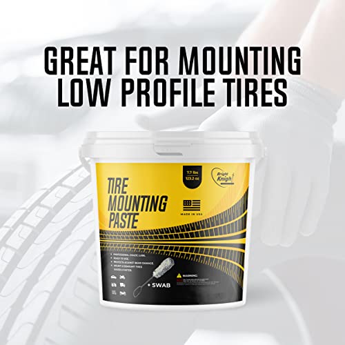 Tire Mounting Paste & Lube – Easy Application, No Rim Damage – Eco-Safe Compound + Pro Swab – Works on ATV, Motorcycle, Truck, Car