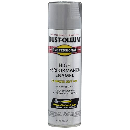 Rust-Oleum 7587838-6PK Professional High Performance Enamel Spray Paint, 15 oz, Gloss Dark Machine Gray, (Pack of 6) - color: Gloss Dark Machine Gray, size: 15 Ounce (Pack of 6)