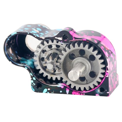OGRC LCG Low Speed Transmission Complete Gearbox with 9T Motor Pinion for 1/10 Axial SCX10 TRX4 RC Crawler DIY Accessories (Aluminum)