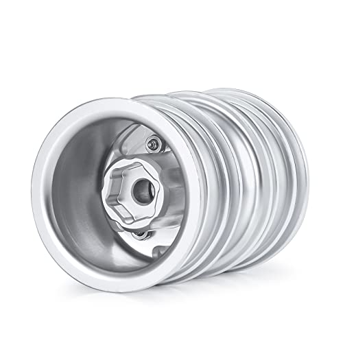 2pcs Rear Dual Wheel Rims Wheel Hubs with Rear CVD for 1/24 Axial Scx24 | Metal for AXI90081 Deadbolt C10 AXI00002 B-17 AXI00005 Upgrade