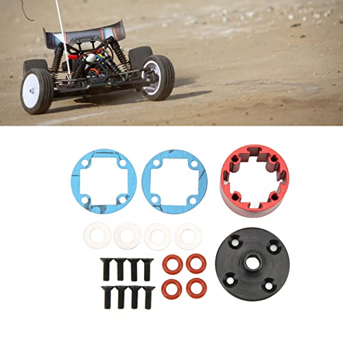 RC Differential Carrier Case Aluminum Alloy Diff Case 29mm Red Gear Box Cover for 7 8 Direct Replacement with Enhanced Durability and Extreme Load Performance