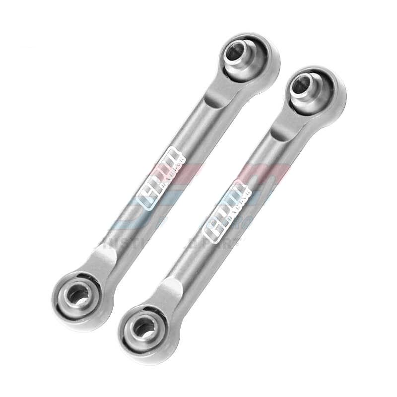Palumma Front Steering Link Rod Aluminum 7075 for ARRMA 1/14 Mojave GROM Upgrade Accessories (Silver) - color: Silver