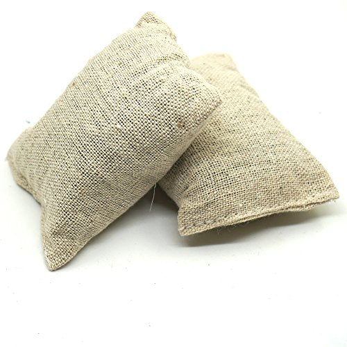 2PCS Simulation Sandbag Brown RC Car Simulated Sand Bags Decoration Sandbags Decor Tool Spare Parts for 1/10 SCX10 RC Carwler Car (2PCS)