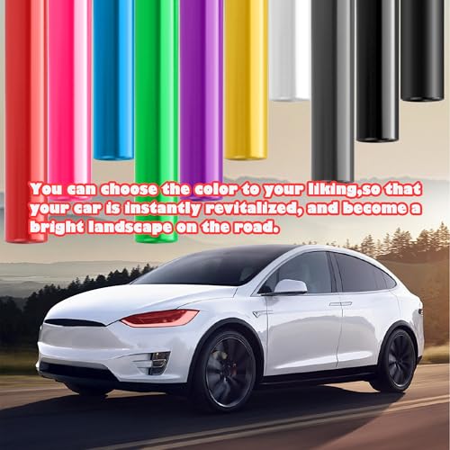 12×47 Inch Car Headlight Tint Film,Self-Adhesive Tail Light Tint Film Kit with Squeegee & Cutter,Universal Taillight Tints Films Automotive Exterior Accessories for Car Fog (Blue) - color: Blue