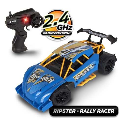 Mean Machines 2.4GHz RC Ripster Rally Racer; Rear Wheel Drive for Drifting Mastery; Colors Will Vary - style: Ripster